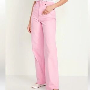 Old Navy Extra High Waisted Wide Leg Jeans 0 Petite